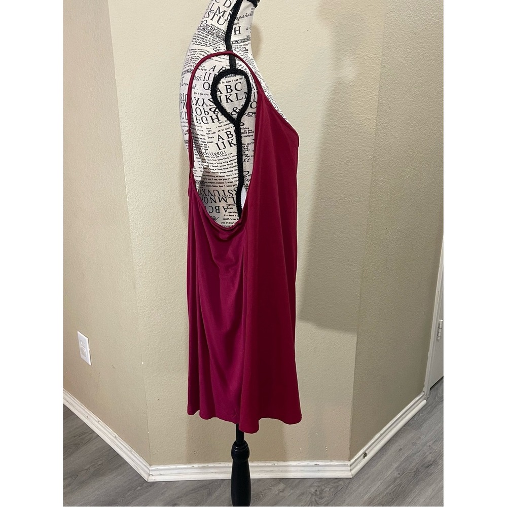 Lane Bryant Deep Wine Knit Top - Picture 4 of 7